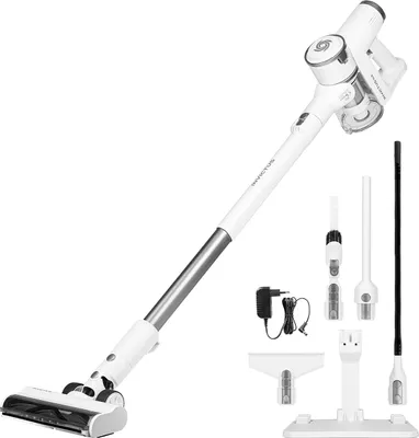 Produktbild von Genius Invictus X4 Pro Akku Staubsauger13 tlg., Staubsauger Kabellos mit Display, 150W Laufzeit bis 35Min. Auto Modus, Akkusauger für Teppich