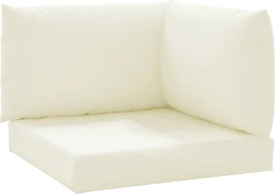 Produktbild von vidaXL Palettenkissen 3-tlg. Cremeweiß Oxford-Gewebe