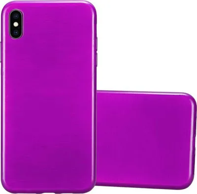 Image de Cadorabo Housse pour Apple iPhone XS MAX Housse de protection en violet Housse de protection TPU Silicone Etui Case Cover