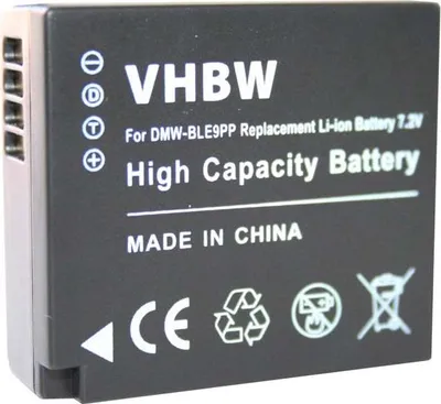 Produktbild von vhbw Akku Ersatz für Panasonic DMW-BLE9E, DMW-BLE9 für Kamera (750 mAh, 7,2 V, Li-Ion)