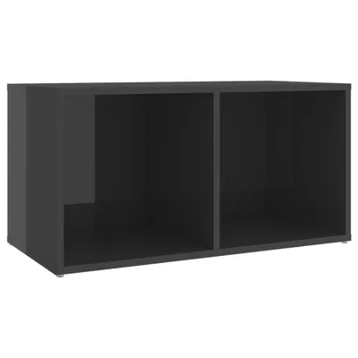 Obrázok produktu pre vidaXL TV skrinka sivý vysoký lesk 72x35x36,5 cm Drevo Materiál