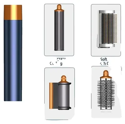 Produktbild von Hairstyler, 6-in-1 Funktionalität, Negative-Ionen-Technologie, HS Blau 4 IN 1, EU-d