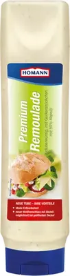 Produktbild von Homann Premium Remoulade Kräuterwürzig mit Gurkenstückchen 875ml