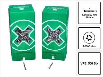 Produktbild von SPAX Zylinderkopfschraube Edelstahl A2 T-Star Plus 5,0x50