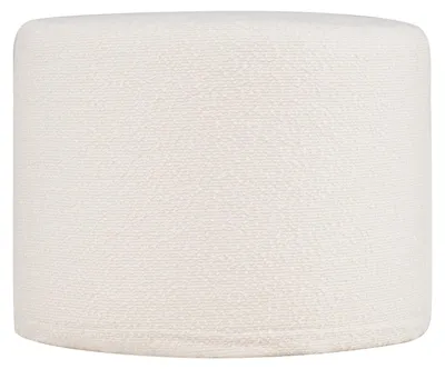 Produktbild von Runder Pouf-Ottomane, 45 x 35 cm, Schaumstofffüllung, Beige