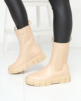Produktbild von Damen Plateaustiefel in Beige Couell- Footwear, Größe 41
