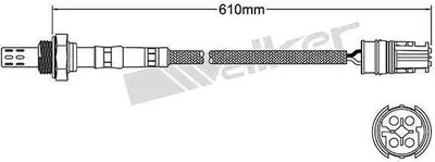 Produktbild von VEGAZ Lambdasonde passend für MERCEDES-BENZ C-Klasse Limousine (W202) Fingersonde Beheizt ULS-758