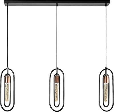 Produktbild von Rabalux 72264 Pendelleuchten Rovier E27 3x MAX 40 Metall  mattschwarz