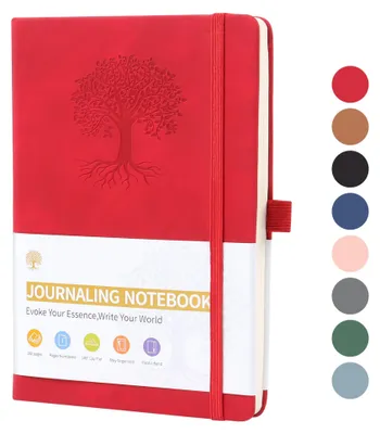 Produktbild von A5-Notizbuch mit Kunstledereinband und 192 Seiten