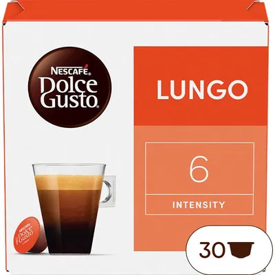Produktbild von Nescafé Dolce Gusto Lungo Kaffeekapseln 168g, intensiver Geschmack, Vorteilspackung