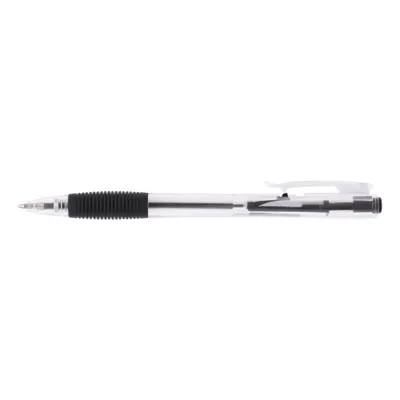 Produktbild von D.RECT 311 - Kugelschreiber mit Ergonomischer Griff für Büro und Haushalt Strichstärke Bequemer Ballograf 0,7mm Schwarz 12 Stück
