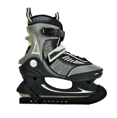 Produktbild von Hochwertige Herren Schlittschuhe Softboot  Eislaufschuhe Eishockey Jungen Grau/Schwarz 38