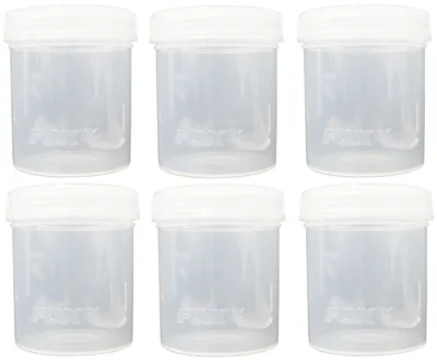 Produktbild von Fox Bait Tubs Full Size Clear - 6 Köderdosen