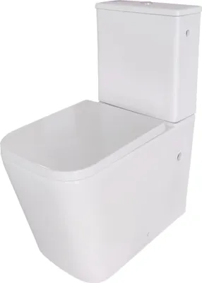 Produktbild von WC-Kombination Set Aliki Tiefspüler ohne Spülrand weiß glänzend mit WC-Sitz 1271989