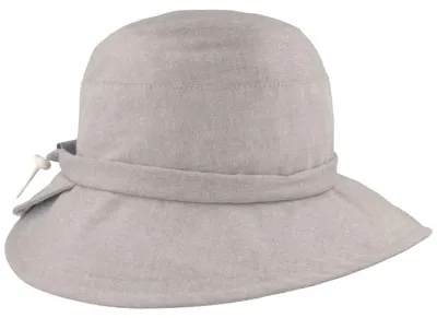 Imagen del producto de Sombrero tipo "flapper" para actividades al aire libre, de tejido unicolor, con protección UV 80, de la marca Hut-Breiter, color azul, talla M