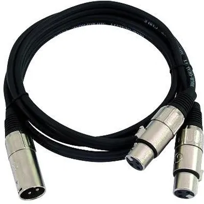Productafbeelding van Kabel AC-18, XLR (mannelijk) / 2x XLR (vrouwelijk), 1,5 meter