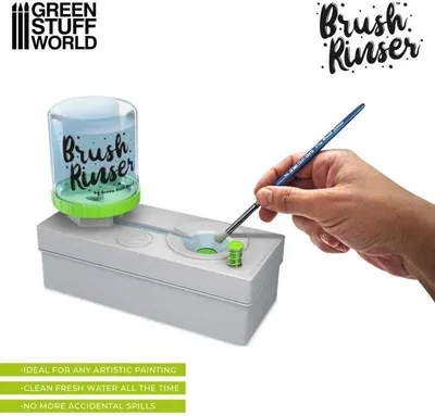 Image de Rince-brosse vert / Nettoyeur de brosse