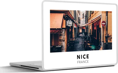 Produktbild von MuchoWow® Laptop Aufkleber Sticker Cover Frankreich - Nizza - Straße 25x18 cm - Laptop-Deko