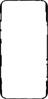 Produktbild von Clappio, Ersatzklebeband für iPhone 11 Pro LCD Bildschirm, Schwarz