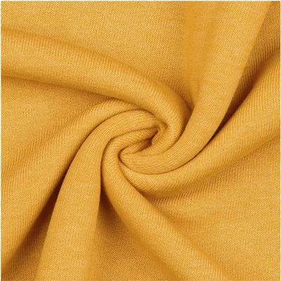 0,5m melierter Sweat-Stoff Meterware Oeko-Tex Sweatstoff Sweat gelb