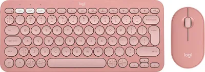 Immagine prodotto di LOGITECH Logitech 920-012241 tastiera Mouse incluso Universale RF Wireless + Bluetooth QWERTY US International Pink
