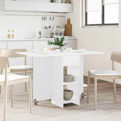 Obrázok produktu pre Maison Exclusive – Jedálenský stôl, 115 x 70 x 75 cm, drevotrieska, biela, hranatý