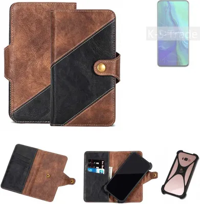 Produktbild von K-S-Trade Handyhülle Schutzhülle Bookstyle Case kompatibel mit Oppo Reno2 5G Klapphülle Cover Hülle Schutztasche 1x