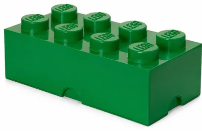 Bild des Lego Storage-Steins 8 Höcker Dunkelgrün