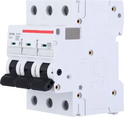Image de GYM9-C65 Disjoncteur de protection de ligne 3P 230/400VAC 50/60Hz IP20 Disjoncteur différentiel