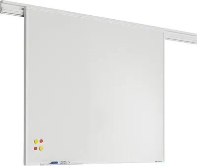 Produktbild von Whiteboard, weiß, mit langlebiger Emaille-Stahloberfläche für Büro und Zuhause
