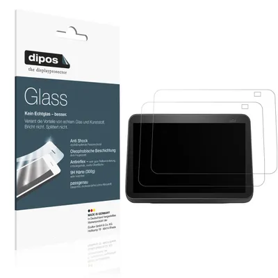 Produktbild von 2x Schutzfolie für Amazon Echo Show 8 2nd Gen matt - Anti-Shock 9H Folie dipos Glass Kunststoffglas