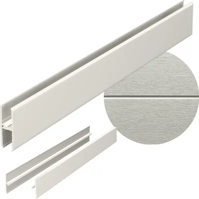 Produktbild von VOX KERRAFRONT Paneelverbinder FS-282 - H-Profil für Fassadenpaneele - PVC - UV-beständig - 3,00 m - Perlgrau