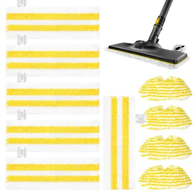 10 Mikrofasertücher für Karcher EasyFix Dampfreiniger, 6+4 Stück