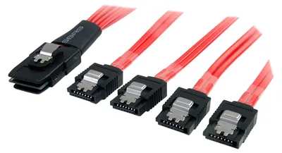 Immagine prodotto di StarTech.com Cavo SAS Serial Attached SCSI 1 m - SFF-8087 a 4 Latching SATA