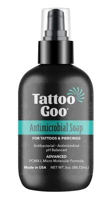 Produktbild von Tattoo Goo Antimikrobielle Tattoo und Piercing Seife Pflege Waschgel Nachbehandlung alkohol- und parfümfrei