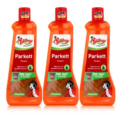 Produktbild von Poliboy Parkett Konzentrat Reiniger 500ml - Reinigt & pflegt (3er Pack)