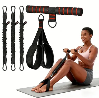 Productafbeelding van Weerstandsbanden, verstelbare standen, draagbare fitnessapparatuur, zwart