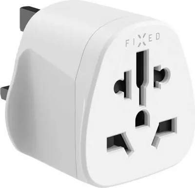 Image de Adaptateur / Prise de voyage Adaptateur Europe vers Royaume-Uni, 2500W, Fixed World to UK, Blanc