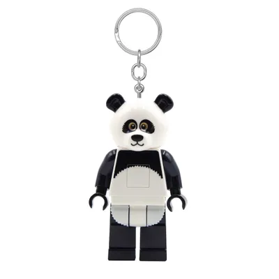 Zdjęcie produktu dla Magiczny Brelok z Latarką LEGO® Minifigures™ Panda - Rozświetl swoje chwile z uroczym pandą w kieszeni! Idealny towarzysz do zabawy i przygód.
