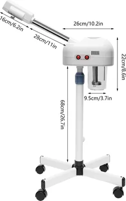 Produktbild von Ozon Gesichtsdampfer - Profi Spa/Salon Dampfgerät - 800 W - Gesichtssauna - Kaltnebel - Elektrisch
