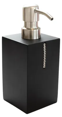 Produktbild von Bagnoxx Seifenspender (LxBxH): 7 x 7 x 17cm Schwarz Polyresin