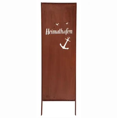 Produktbild von Edelrost Sichtschutz Garten Deko Hafen 160x50cm Decorative Abdeckung Rost