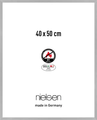 Produktbild von nielsen Aluminium Bilderrahmen C2-B1, 40x50 cm, Struktur Silber Matt