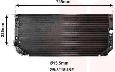 Immagine prodotto di VAN WEZEL 53005279 Condensatore climatizzatore Condensatore climatizzatore