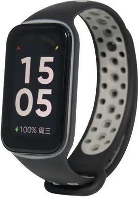 Produktbild von Strap-it Xiaomi Redmi Smart Band 2 Sport Armband (Schwarz/Grau)