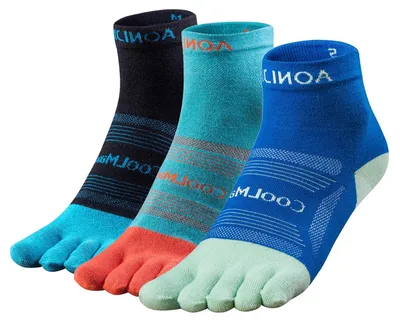 Obrázok produktu pre 5 párov športových ponožiek pre dámy a pánov, priedušné a rýchlo schnúce