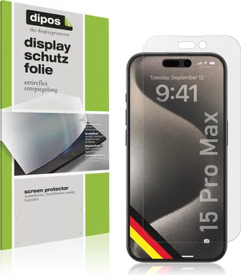 Produktbild von 1x Ochranná fólie pro Apple iPhone 15 Pro Max matt Screen Protector Film Ochrana displeje dipos