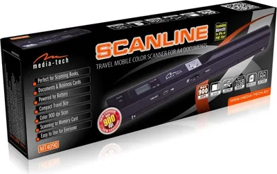 Zdjęcie produktu dla Mediatech MT4090, 900 x 900 DPI, Scanner w piórze, Czarny, LED, JPG, PDF, Karta pamięci