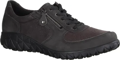 Produktbild von Waldläufer Havy H89001-052 Orthotritt Damen, Halbschuh, Carbon, Leder/Stretch - Damenschuhe Bequeme Schnürschuhe, Braun, leder/textil (denver kaleido-stretch)