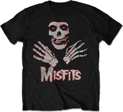 Produktbild von Misfits - Hände Uni X-Large T-Shirt - schwarz